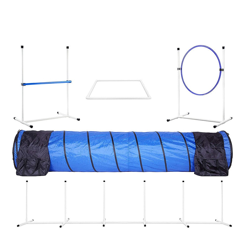 Dog Training Jumping Ring Jumping Pole Wrap Agility Training Kit-0