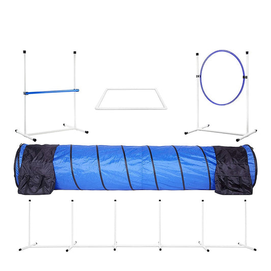 Dog Training Jumping Ring Jumping Pole Wrap Agility Training Kit-0